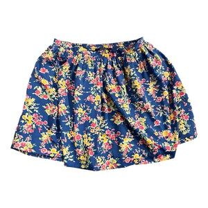 Polo Ralph Lauren Floral Skater Skirt in Blue and Yellow size S